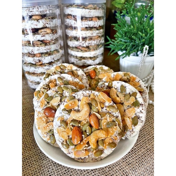 Bánh gạo nổ mix hạt dinh dưỡng - giá sỉ