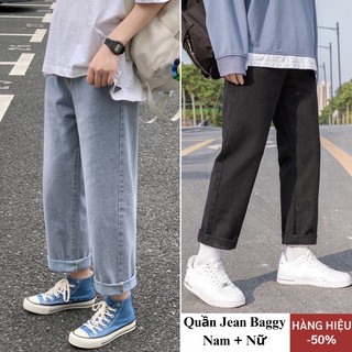 Quần jean baggy nam ông suông rộng học sinh MOUYHOME, quần bò nam đen dáng baggy chất jean bò dày dặn style hàn quốc