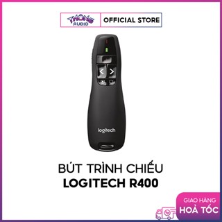 Bút trình chiếu Logitech R400 - Thiết bị điều khiển từ xa như Remote - Hàng chính hãng, bảo hành 36 tháng