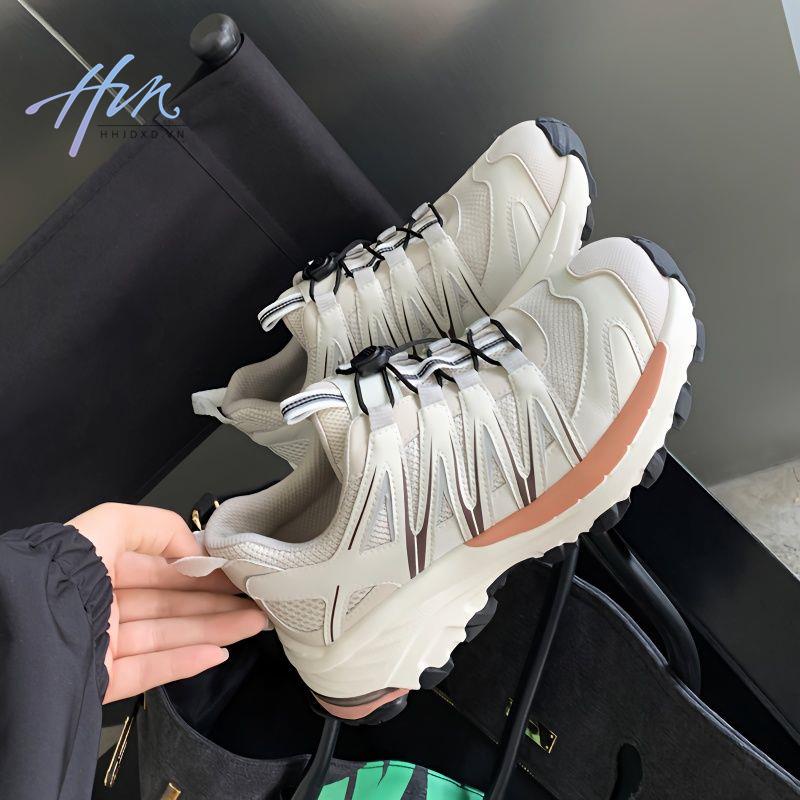 Giày Thể Thao Đế Dày Phối Lưới Mỏng Thoáng Khí Thời Trang Mùa Hè 2023 Phong Cách Mới Cho Nữ