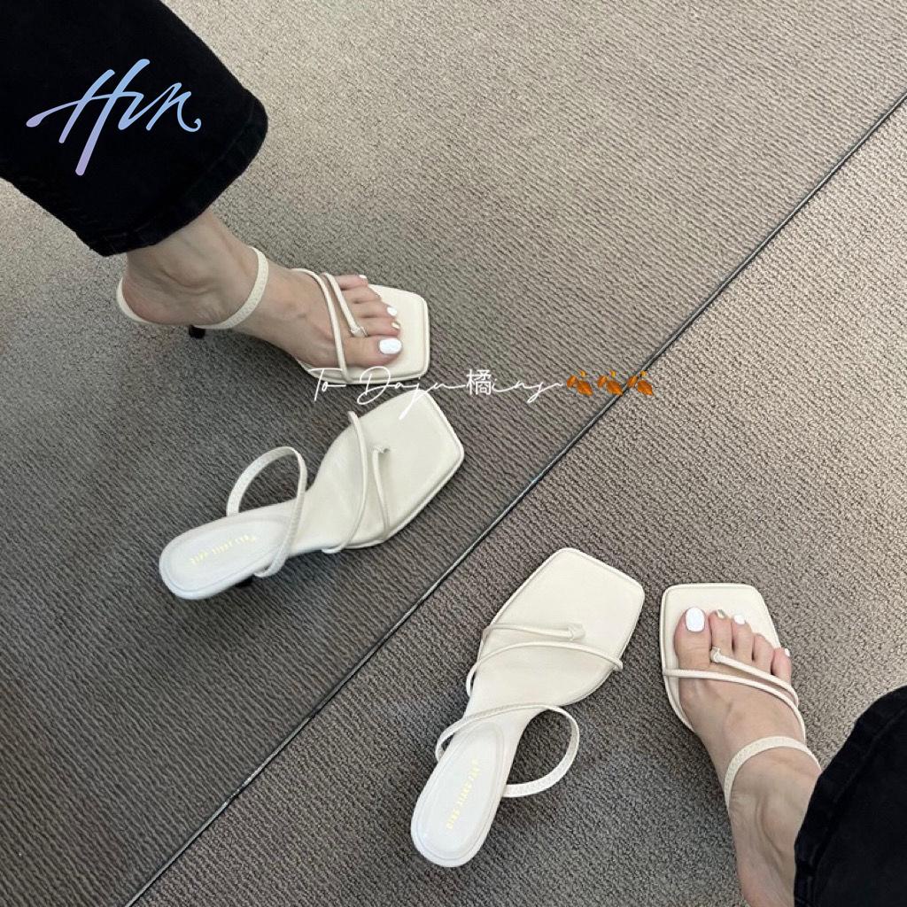 Hàng Mới Về Mới Sandal Cao Gót Mũi Vuông Thời Trang Mùa Hè 2023 Dành Cho Nữ