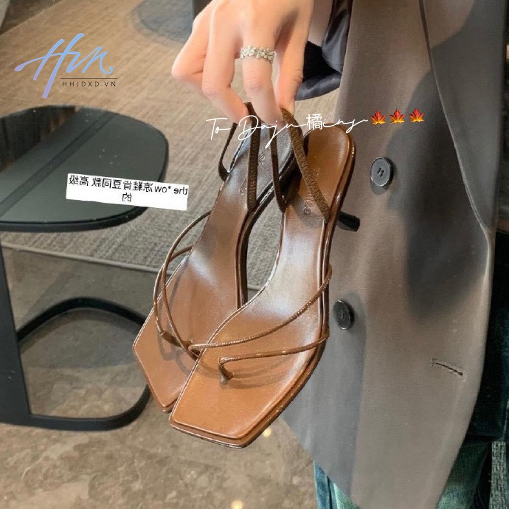 Hàng Mới Về Mới Sandal Cao Gót Mũi Vuông Thời Trang Mùa Hè 2023 Dành Cho Nữ