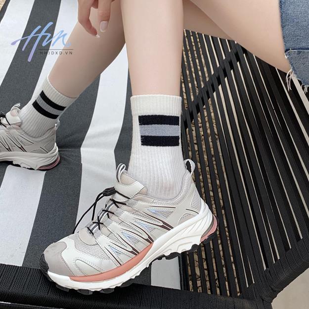 Giày Thể Thao Đế Dày Phối Lưới Mỏng Thoáng Khí Thời Trang Mùa Hè 2023 Phong Cách Mới Cho Nữ