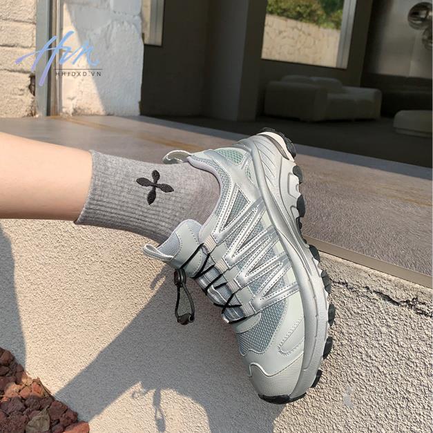 Giày Thể Thao Đế Dày Phối Lưới Mỏng Thoáng Khí Thời Trang Mùa Hè 2023 Phong Cách Mới Cho Nữ