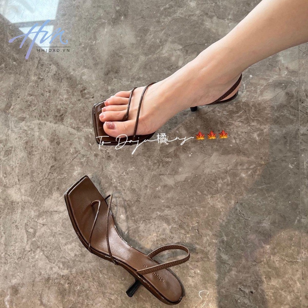 Hàng Mới Về Mới Sandal Cao Gót Mũi Vuông Thời Trang Mùa Hè 2023 Dành Cho Nữ