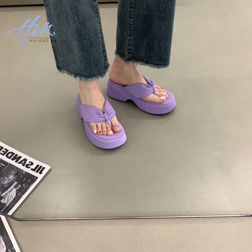 Dép Xỏ Ngón Đế Dày Thời Trang Mùa Hè 2023 Dành Cho Nữ