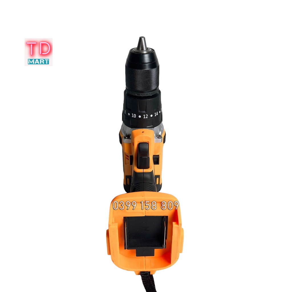 Thân máy khoan pin 3 chức năng HUKAN 522 đầu kẹp 13mm chân pin phổ thông