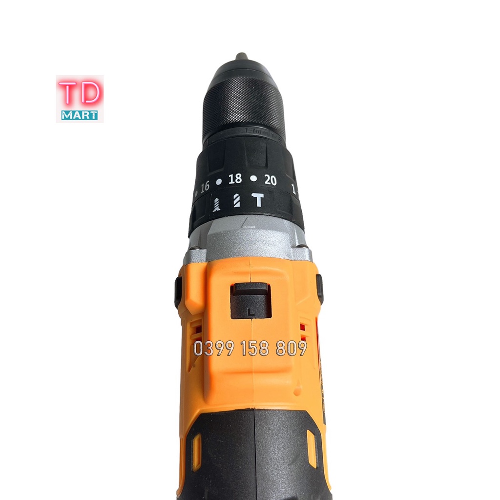 Thân máy khoan pin 3 chức năng HUKAN 522 đầu kẹp 13mm chân pin phổ thông