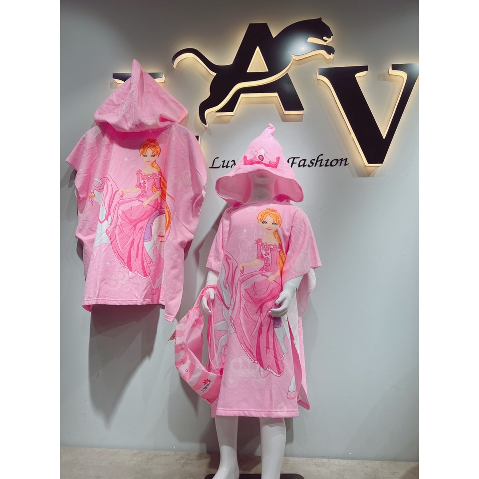 Khăn choàng tắm BƠI Công chúa hồng MS100209
