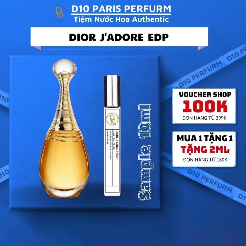 Nước hoa Dior J'adore thơm lâu phong cách sang trọng quí phái. Tiệm nước hoa authentic.