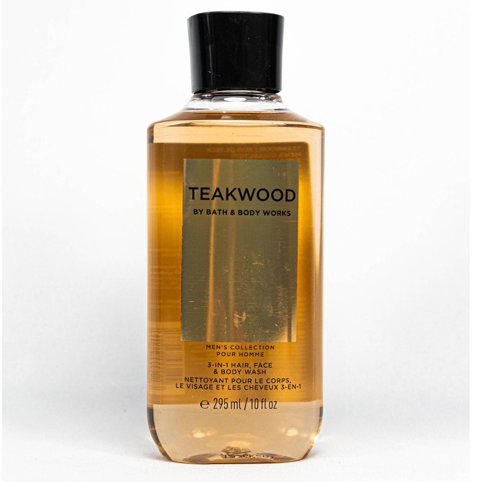 Gel tắm gội & rửa mặt nam Bath & Body Works Teakwood 295ml