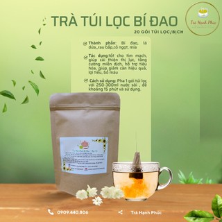 Trà túi lọc bí đao ngũ vị- 20 gói( bí đao, cỏ ngọt, mía. râu ngô, thục địa)