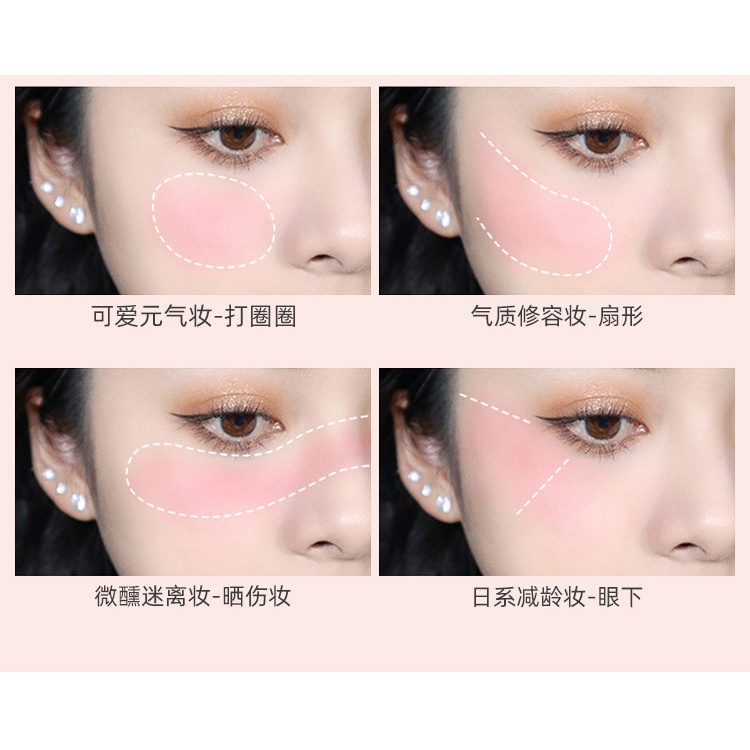 Phấn má hồng 3 màu mịn lỳ lâu trôi HOT TREND