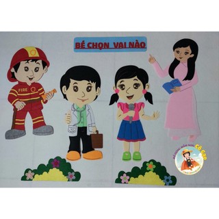 Set các góc vải nỉ nhiều chủ đề trang trí lớp học mầm non