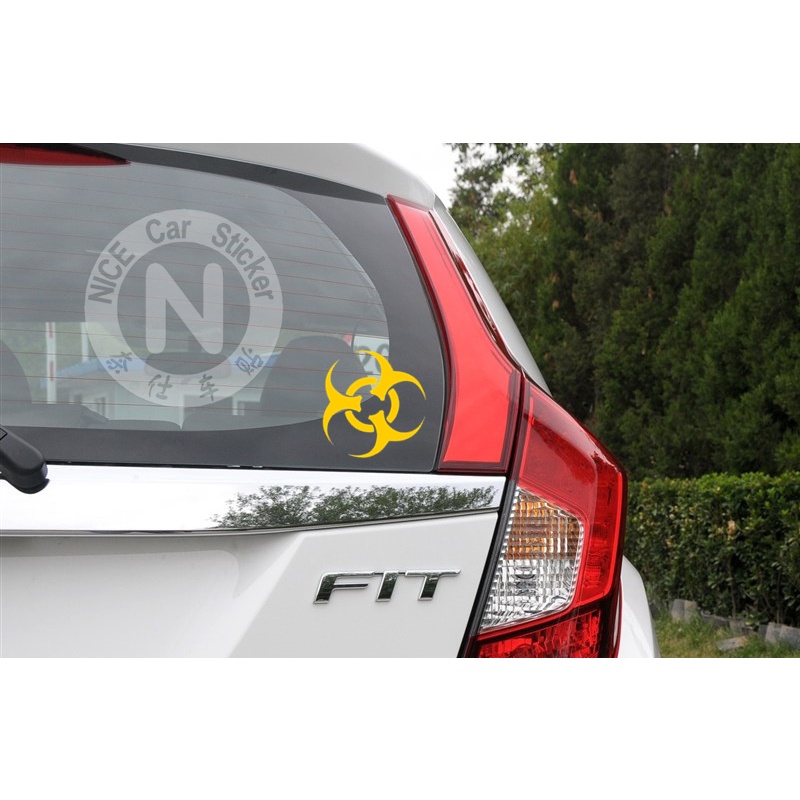 Sticker Phản Quang Dán Trang Trí Xe Hơi Hình Biohazard Resident Evil