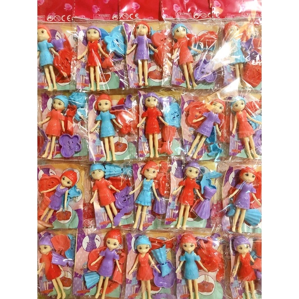 vỉ 20 bộ búp bê kèm phụ kiện sỉ đồ trẻ em