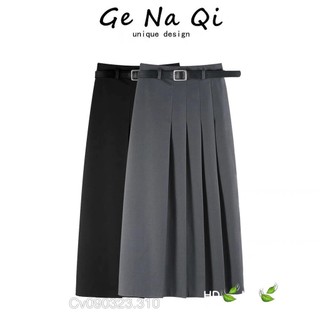 Chân váy dài boo's store chân váy dài xếp ly lệch bên