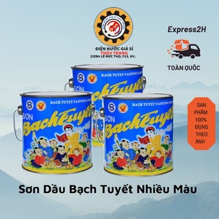 Sơn dầu bạch tuyết nhiều màu 0,5kg,1kg ,3kg