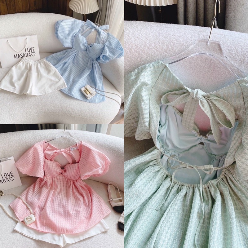 Set áo bbd + quần trắng - Bigsize by Chitchit