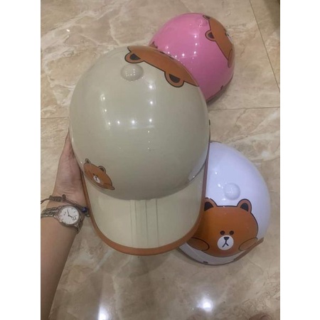 Mũ bảo hiểm lưỡi trai gấu hit hot