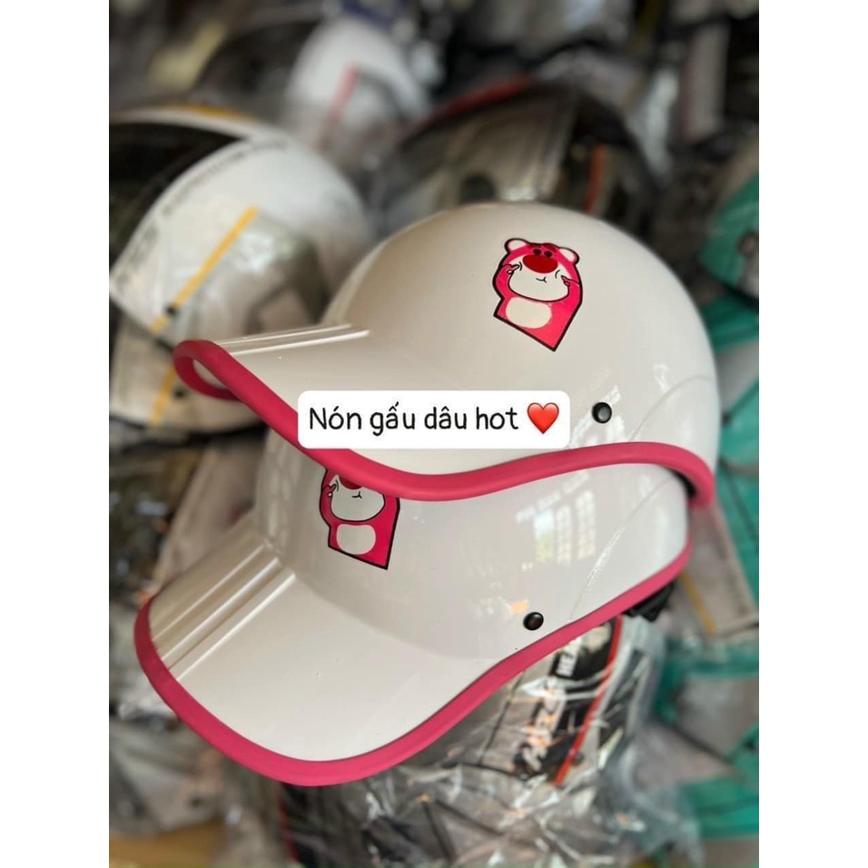 Mũ bảo hiểm lưỡi trai gấu hit hot