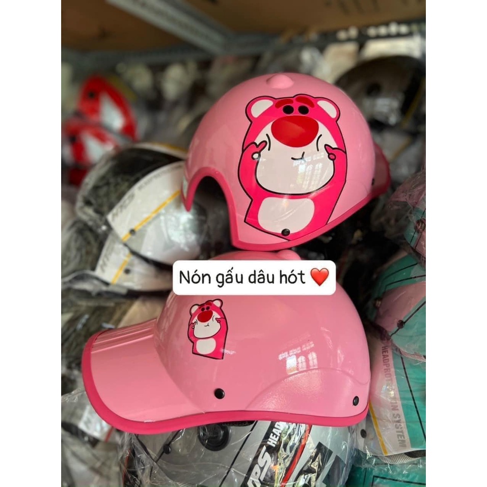Mũ bảo hiểm lưỡi trai gấu hit hot