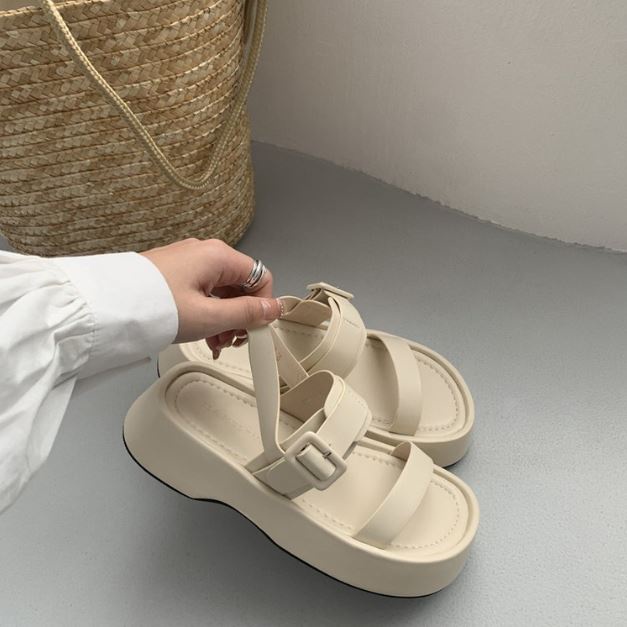 Dép nữ quai hậu WOMEN'S STORY Sandal Full box cao cấp mùa hè 2 quai ngang nhẹ thoáng đế dày 4 cm chống trơn 2023