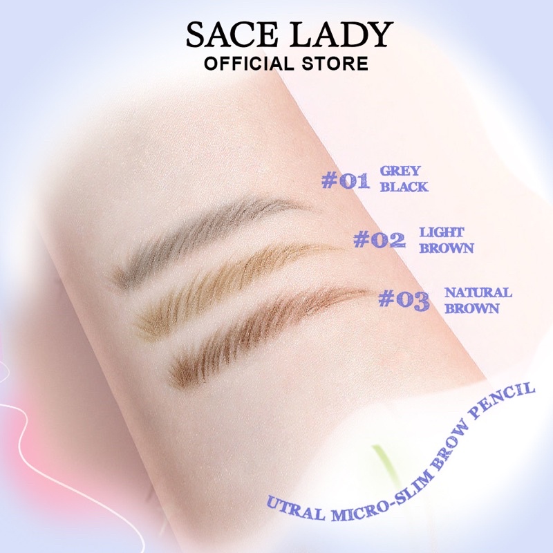 Chì Kẻ Lông Mày SACE LADY Chống Nước 0,1 Tiện Lợi