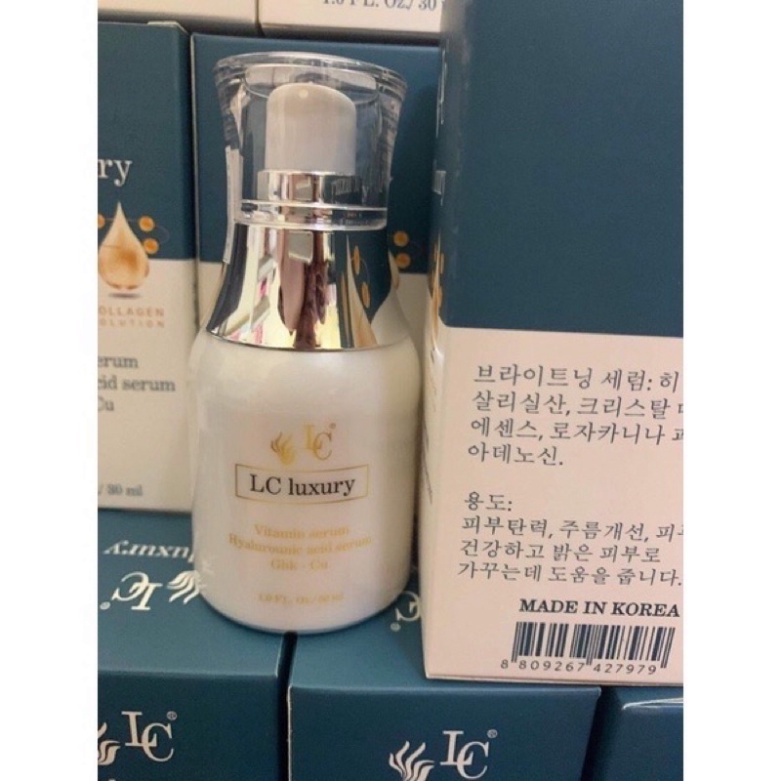 Chính hãng LC Luxury serum căng bóng , cấp ẩm,trắng da,phục hồi da