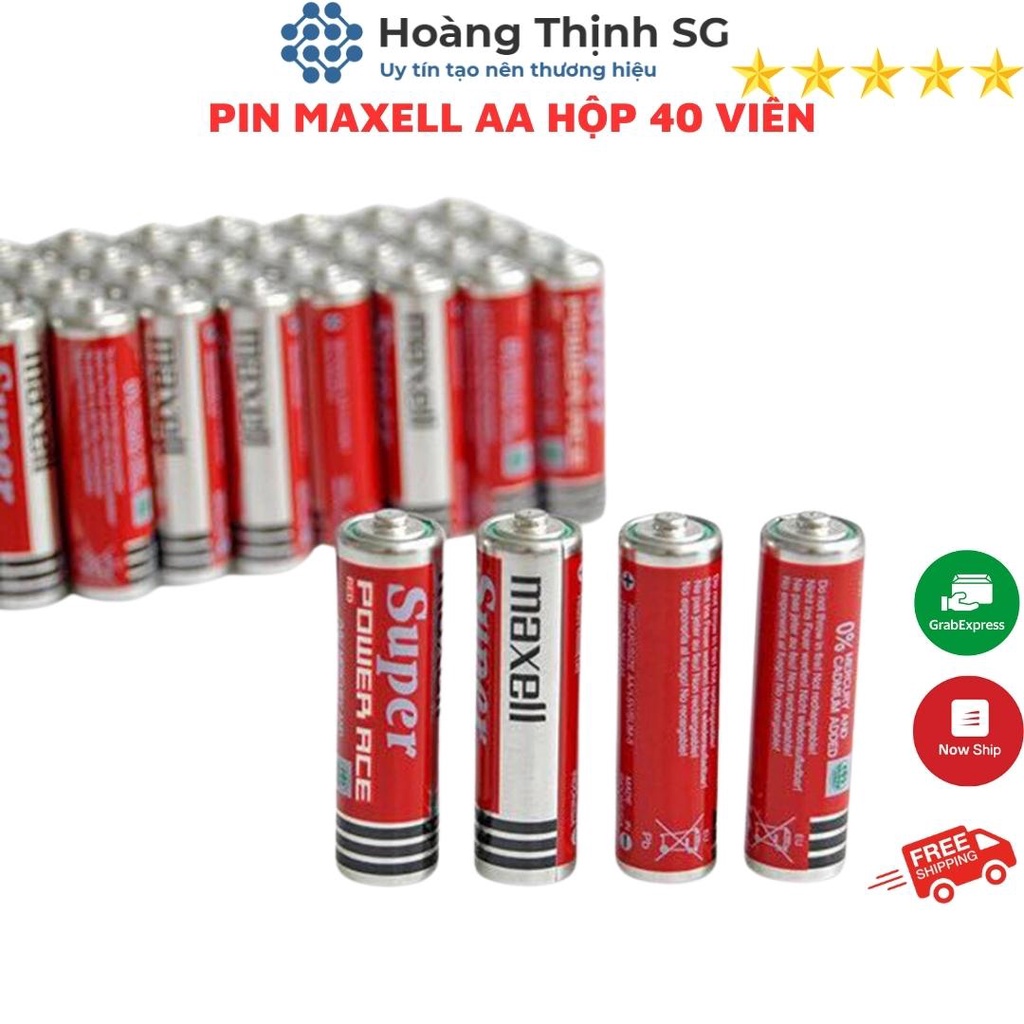Hộp 40 Viên Pin AA  Maxell, pin tiểu AAA  Maxell Super Power Chính hãng