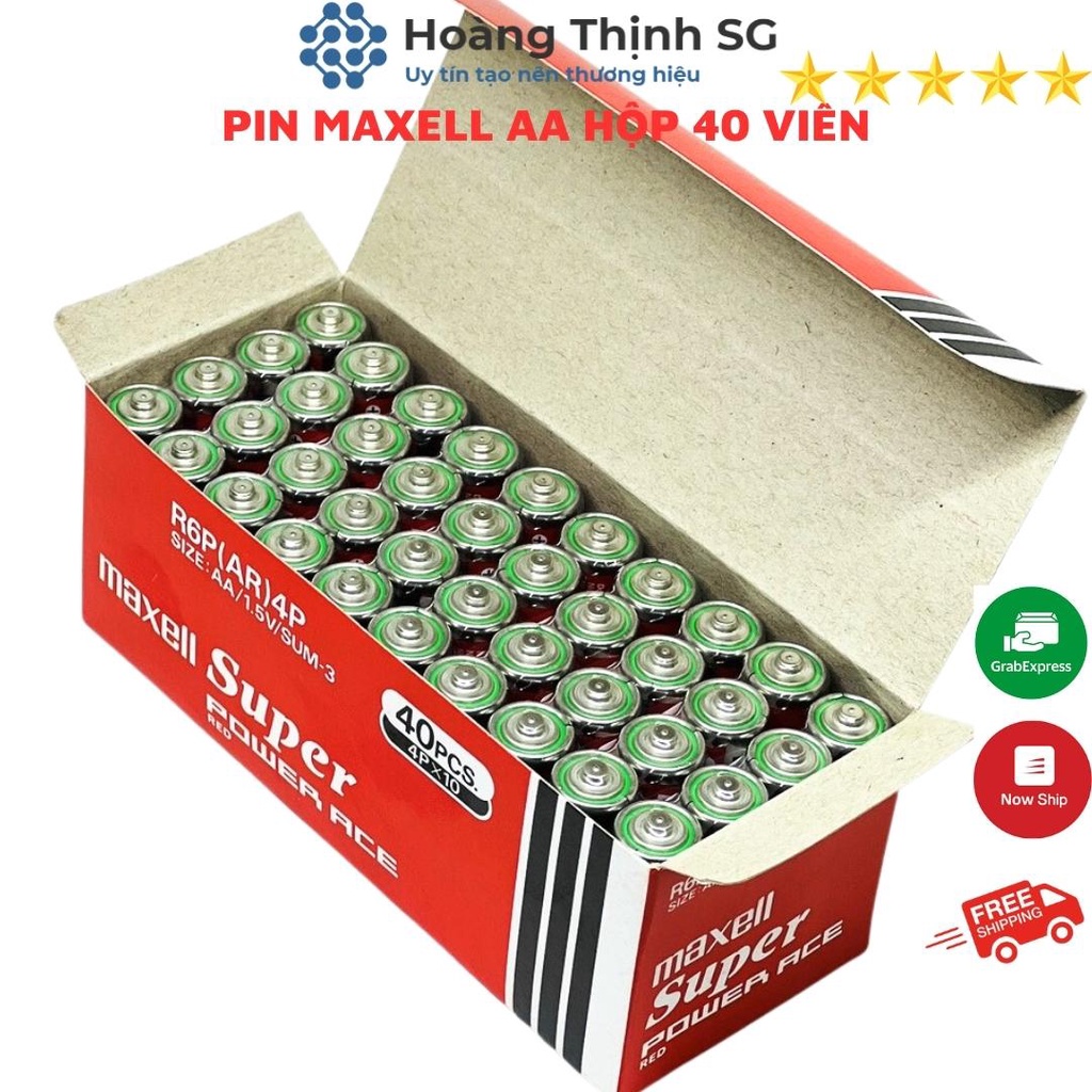 Hộp 40 Viên Pin AA  Maxell, pin tiểu AAA  Maxell Super Power Chính hãng