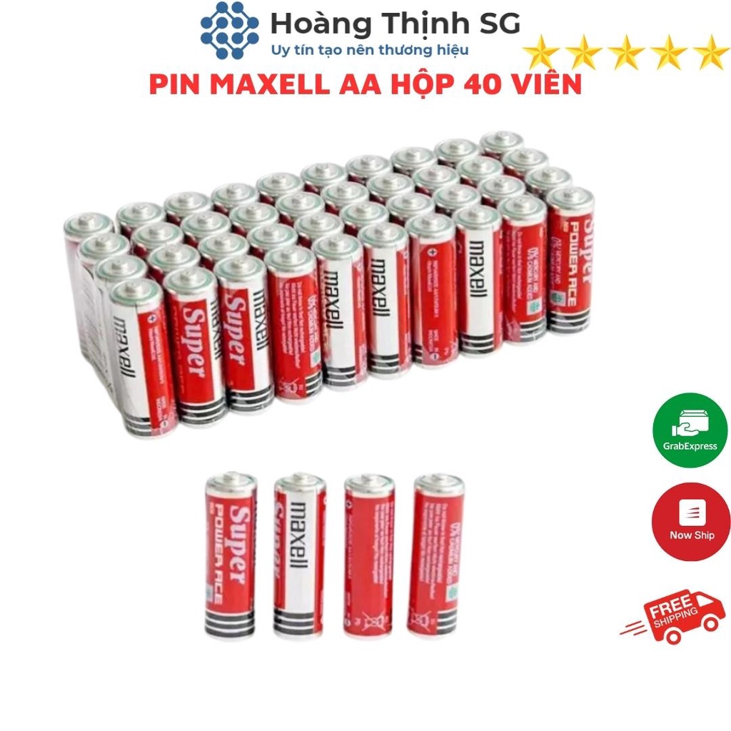 Hộp 40 Viên Pin AA  Maxell, pin tiểu AAA  Maxell Super Power Chính hãng