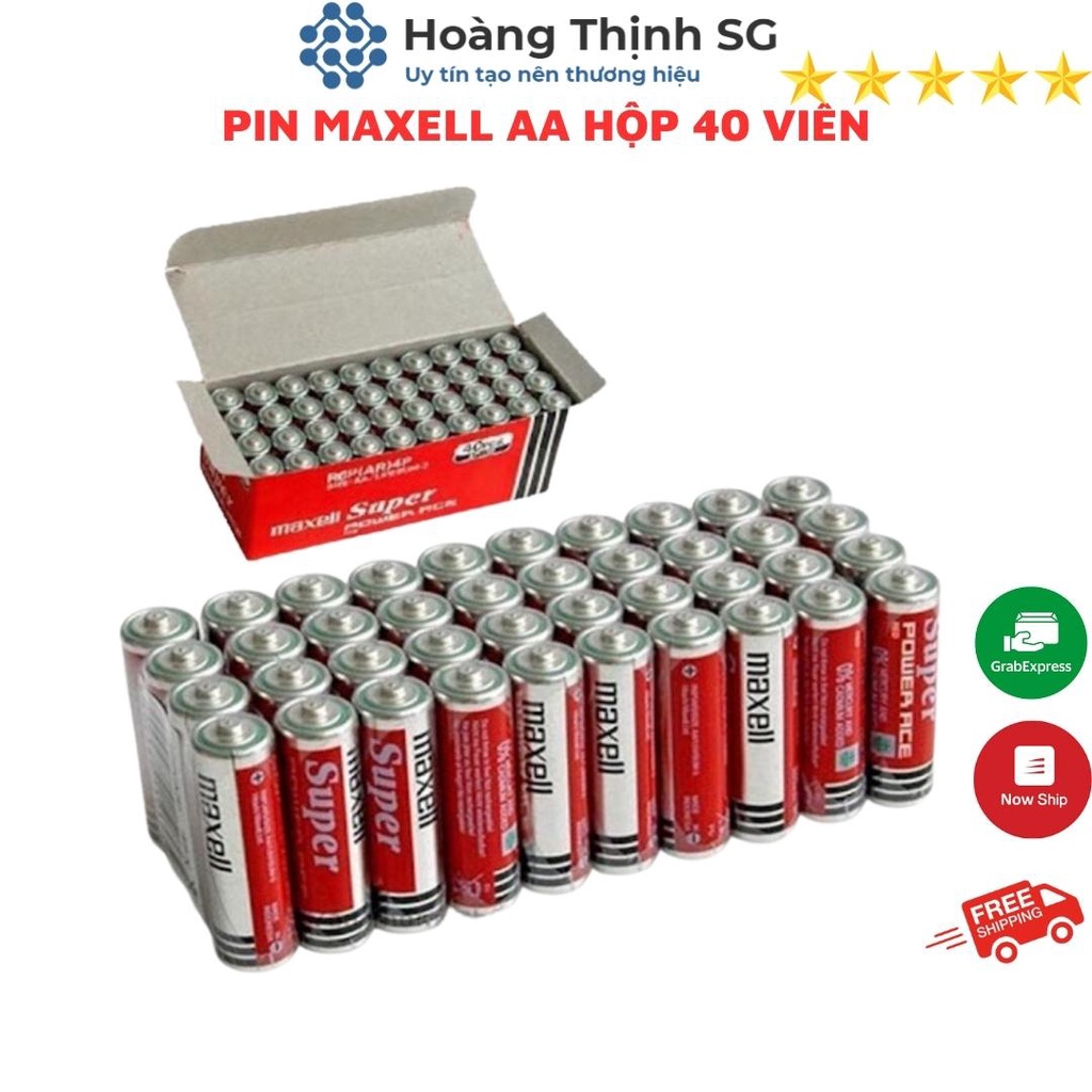 Hộp 40 Viên Pin AA  Maxell, pin tiểu AAA  Maxell Super Power Chính hãng