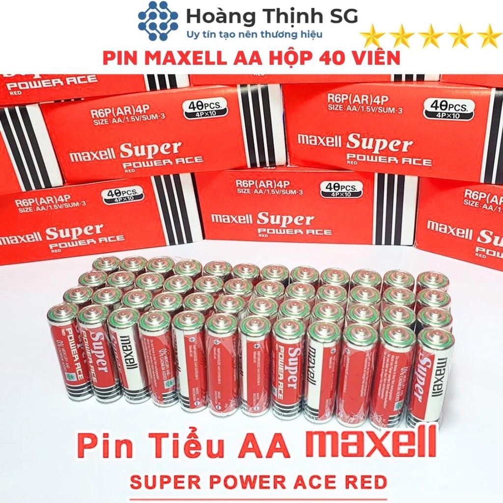 Hộp 40 Viên Pin AA  Maxell, pin tiểu AAA  Maxell Super Power Chính hãng