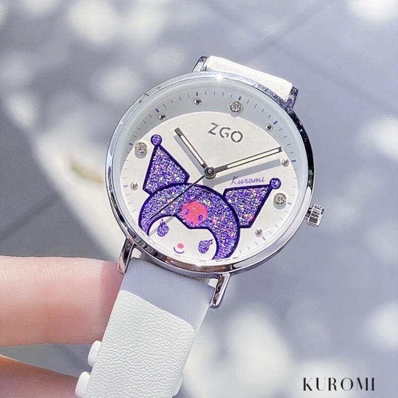 Đồng hồ nam nữ ZGO Tsum Tsum Kuromi Sanrio fullbox chính hãng