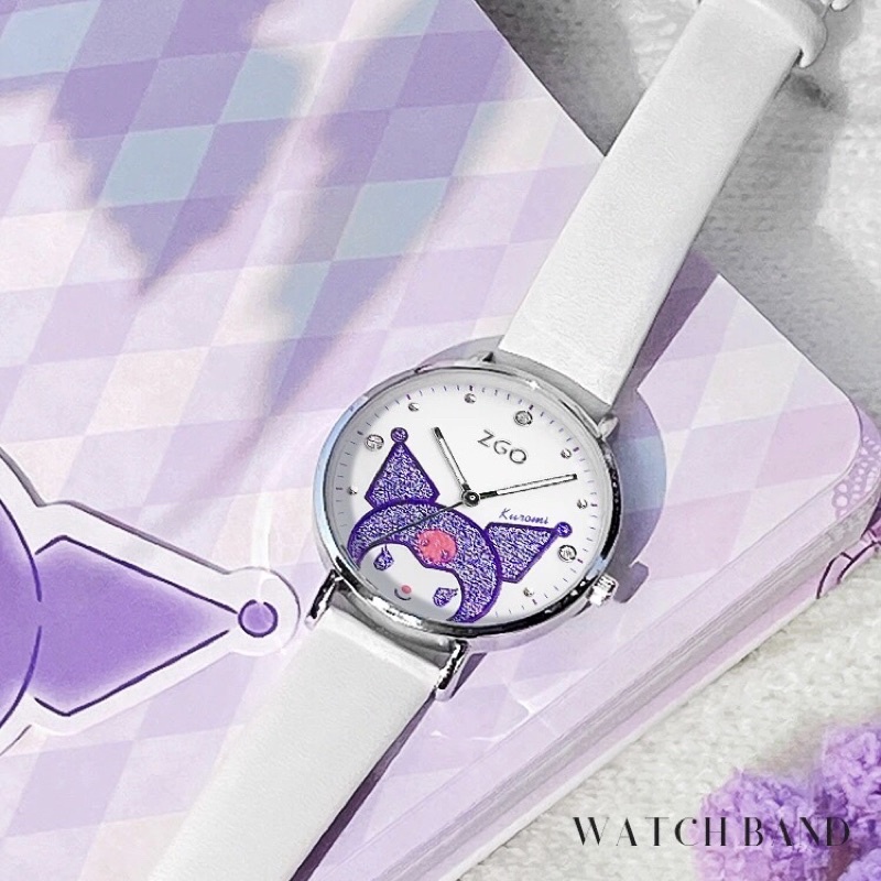 Đồng hồ nam nữ ZGO Tsum Tsum Kuromi Sanrio fullbox chính hãng