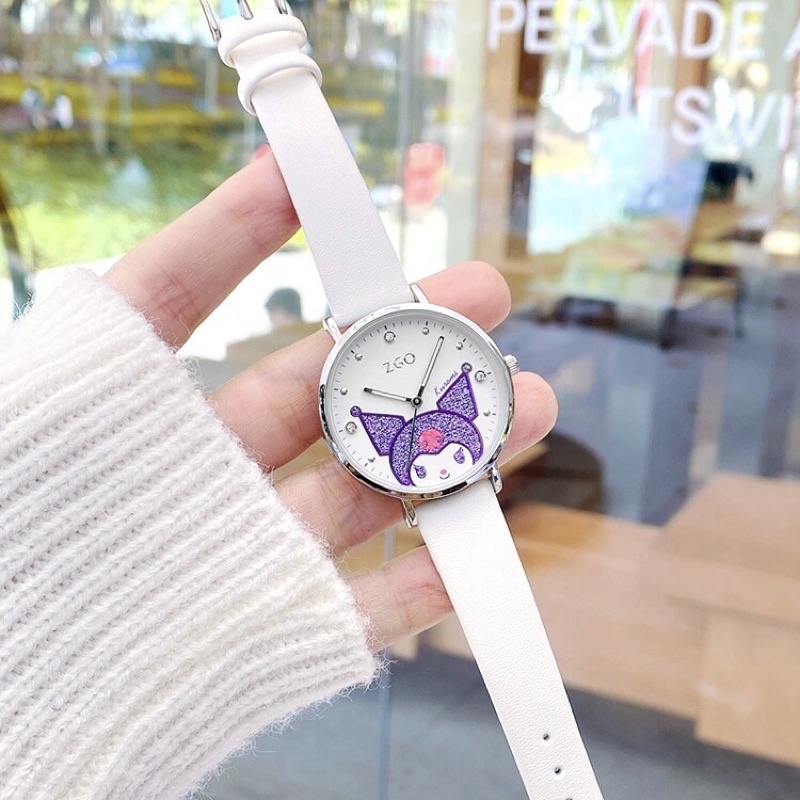 Đồng hồ nam nữ ZGO Tsum Tsum Kuromi Sanrio fullbox chính hãng