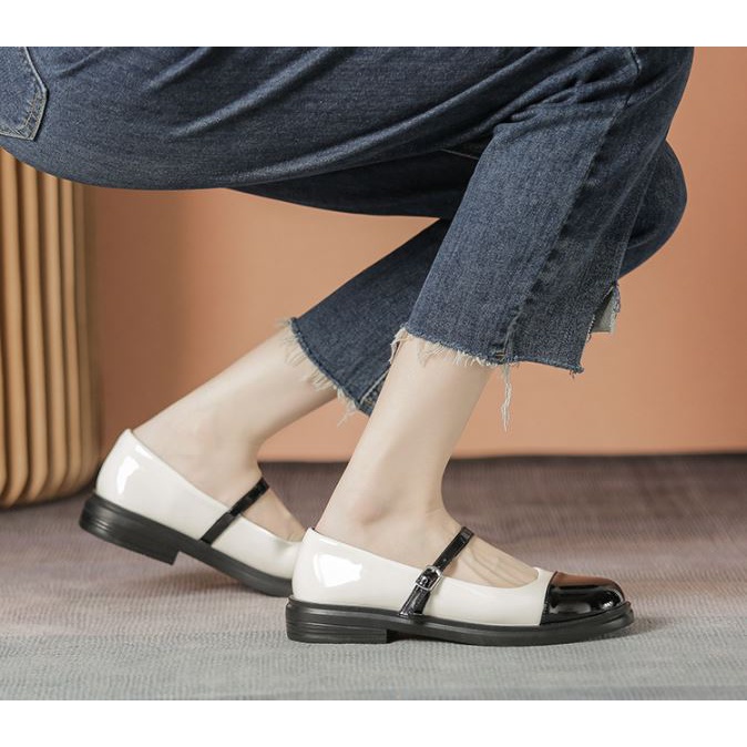 Giày Mary Jane WOMEN'S Story da bóng đế 3.5cm - Full box cao cấp mẫu hot cá tính 2023