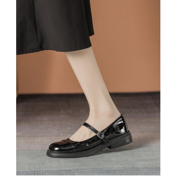 Giày Mary Jane WOMEN'S Story da bóng đế 3.5cm - Full box cao cấp mẫu hot cá tính 2023