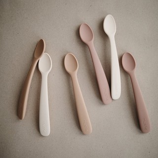 Set 2 thìa ăn dặm silicon Mushie