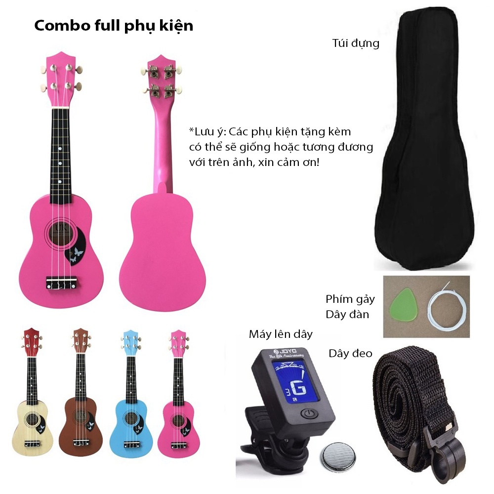 Đàn Ukulele Soprano 21inch Pro Nhiều Màu