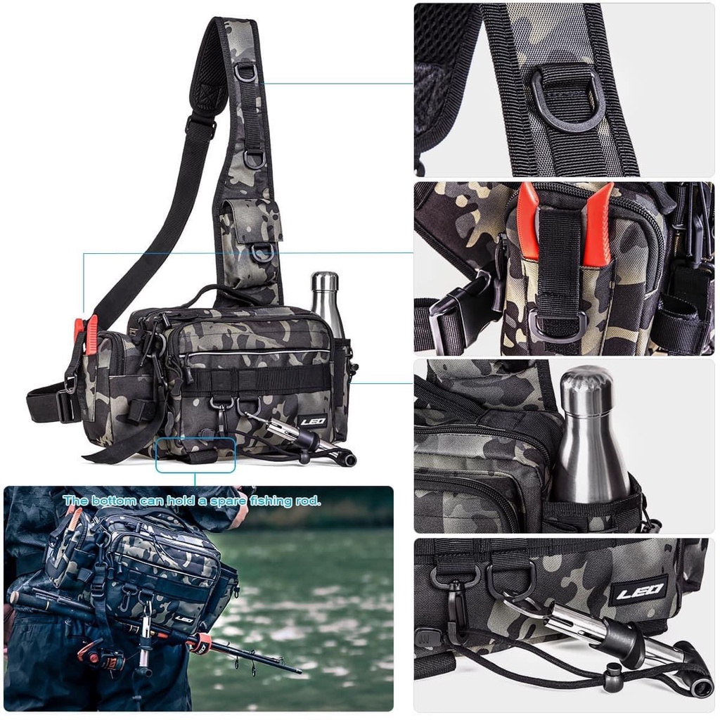 Túi Lure Leo Fishing Mẫu Mới M2 To Đẹp Tiên Nghi - Cao Cấp