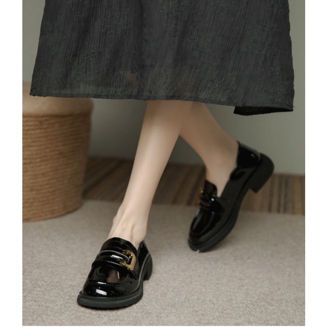 Giày lười Oxford WOMEN'S Story giày lolita da bóng mềm đế 3.5cm full box cao cấp 2023