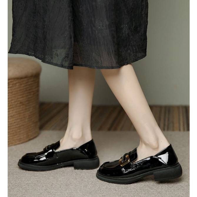 Giày lười Oxford WOMEN'S Story giày lolita da bóng mềm đế 3.5cm full box cao cấp 2023