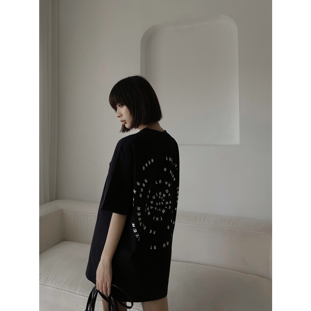 Áo thun Overdose - Màu Đen - Unisex - Form Oversize