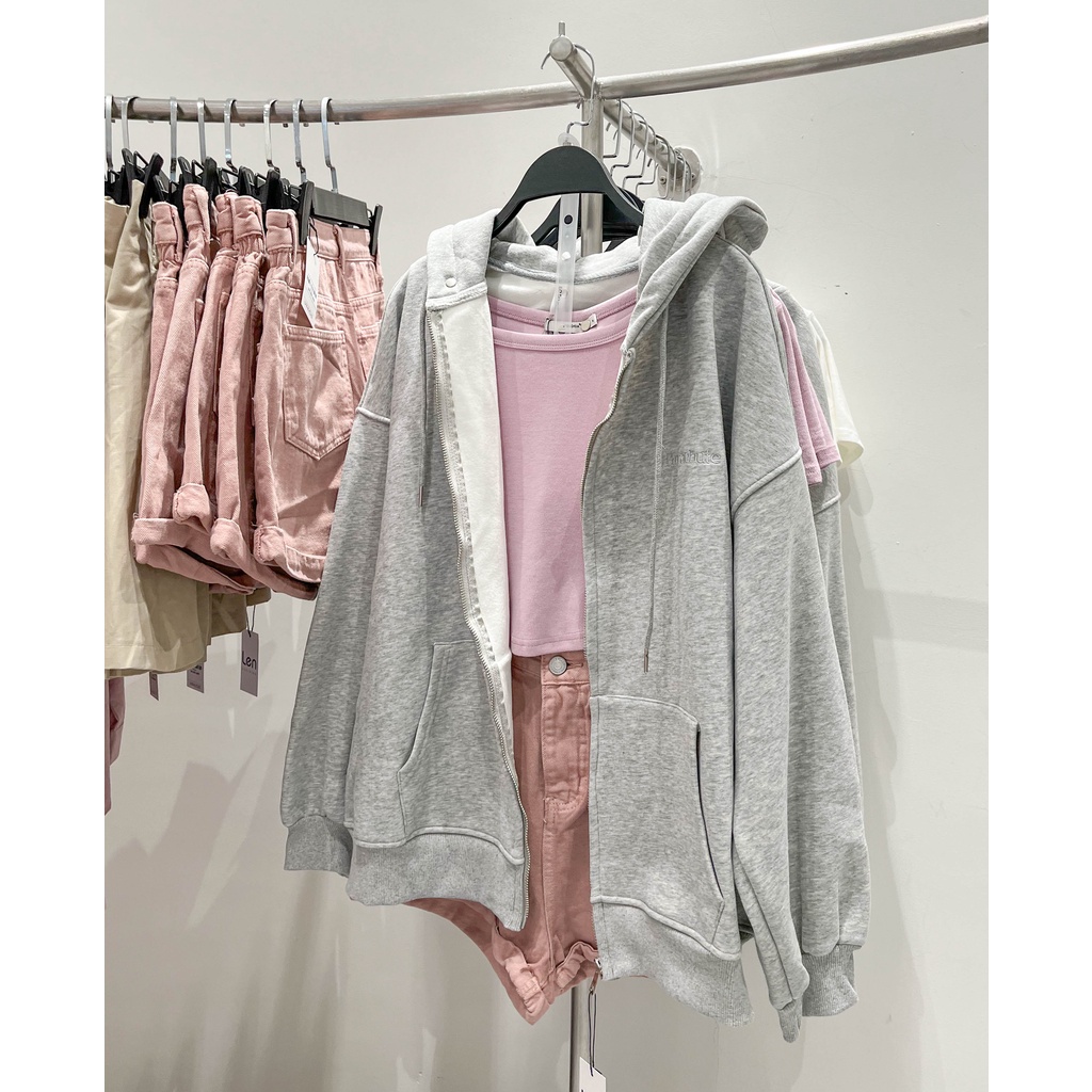 Áo khoác nỉ form rộng mũ thêu chữ Parachute trơn 2 màu LENCLOTHING 9401 | BigBuy360 - bigbuy360.vn