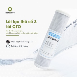 Lõi lọc nước số 2 - rfc than hoạt tính dạng hạt khử mùi hiệu quả dùng cho máy lọc nước uf homekit wp-125