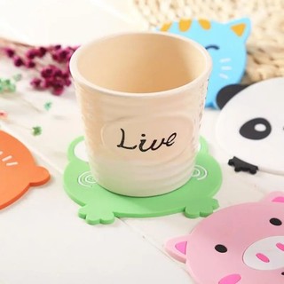 Đế Lót Ly Silicon Hình Thú Siêu Dễ Thương
