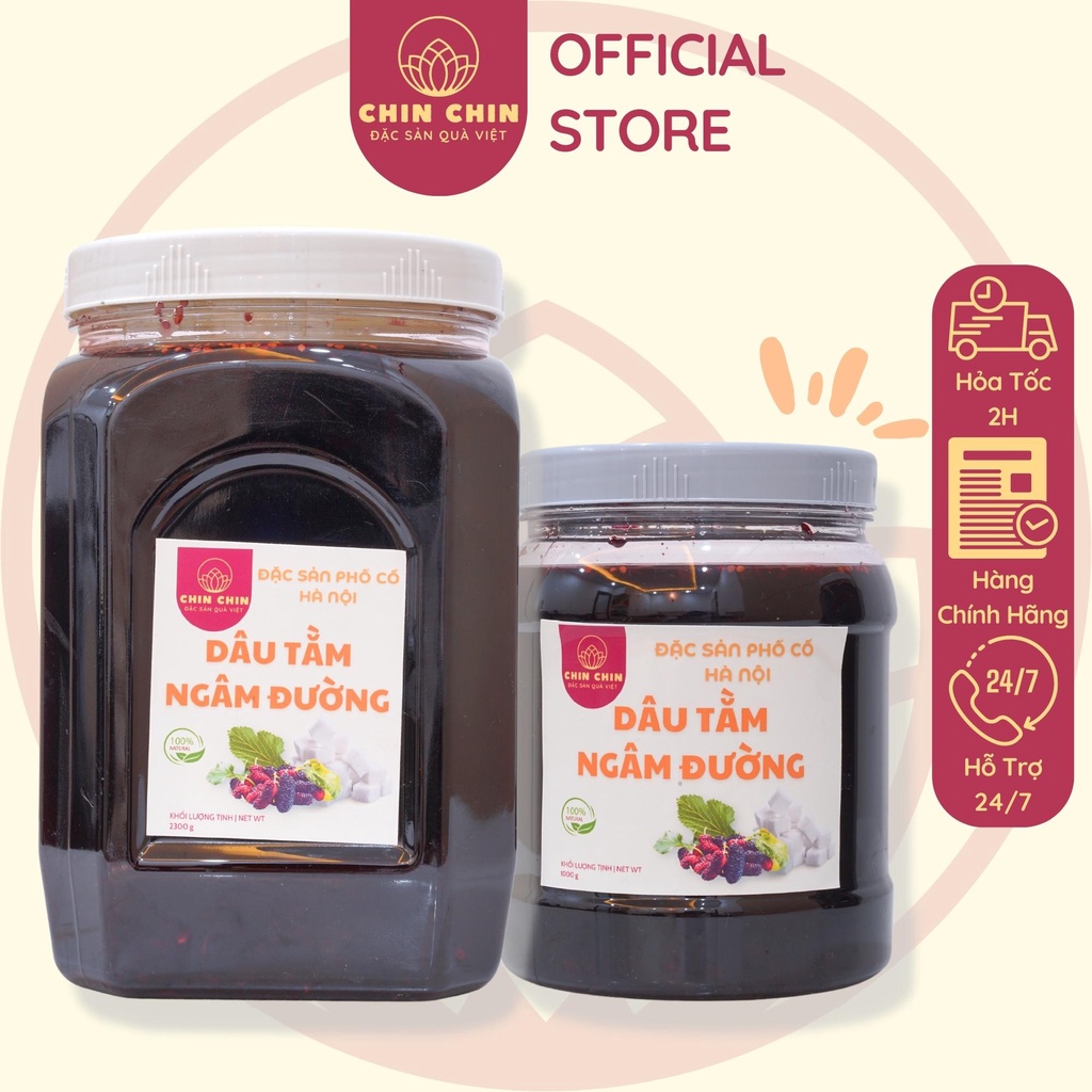 DÂU TẰM NGÂM ĐƯỜNG CHUA NGỌT CHIN CHIN HỘP 1KG - 2,3KG ĐẶC SẢN HÀ NỘI