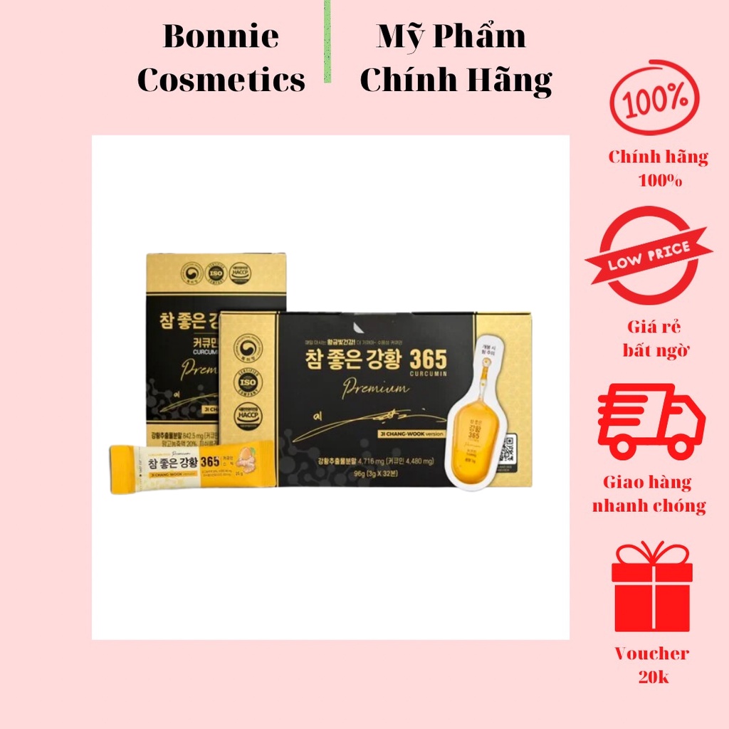 Tinh Chất Nghệ Nano Curcumin 365 Premium Hàn Quốc [Phiên bản giới hạn - Ji Chang Wook]